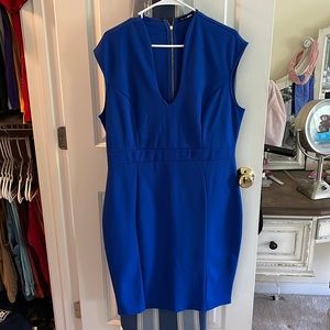 Blue deep cut front